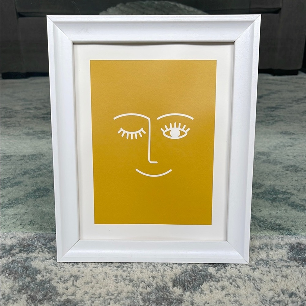 Deny Designs Wink Yellow Art Print from Nordstrom (frame included)